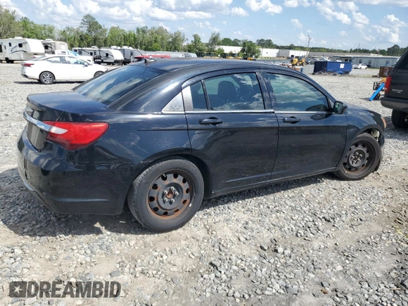 2013 Chrysler 200 LX with VIN 1C3CCBAB0DN641484, listed as a Copart auction lot 52824815 with 159,957 mi miles and Salvage Title. Bid and sale history available at DreamBid. Image 3.