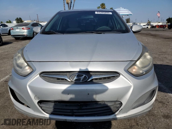 2014 Hyundai Accent GLS with VIN KMHCT4AE5EU652761, listed as a Copart auction lot 54395895 with 281,924 mi miles and Clean Title. Bid and sale history available at carsss.com. Image 5.