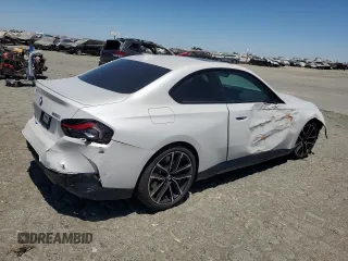 2023 BMW 2 Series 230i with VIN 3MW23CM02P8C97734, listed as a Copart auction lot 63805255 with 6,140 mi miles and Salvage title. Bid and sale history available at DreamBid. Image 3.
