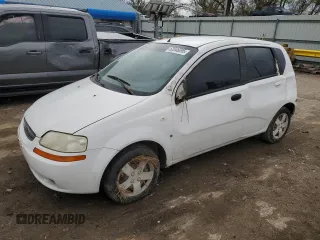 2007 Chevrolet Aveo LS z VIN KL1TD66657B722344, wystawiony jako Copart lot #52046095 z przebiegiem 165 798 mil mil oraz Szkody całkowita. Historia ofert i sprzedaży dostępna na DreamBid. Obrazek 1.