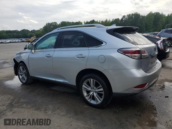 2015 Lexus RX 450h z VIN 2T2BC1BA7FC007159, wystawiony jako Copart lot #58766495 z przebiegiem 105 293 mil mil oraz Szkoda całkowita • Salvage title. Historia ofert i sprzedaży dostępna na DreamBid. Obrazek 2.
