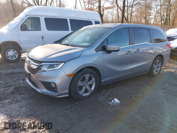 2019 Honda Odyssey EX with VIN 5FNRL6H50KB074265, listed as a IAAI auction lot 40964685 with 74,719 mi miles and . Bid and sale history available at DreamBid. Image 17.