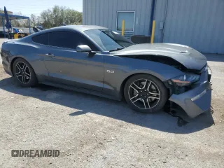 2022 Ford Mustang GT with VIN 1FA6P8CF0N5118585, listed as a Copart auction lot 61499415 with 60,608 mi miles and Salvage title. Bid and sale history available at DreamBid. Image 4.