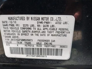 2011 Infiniti G37 Sedan Journey with VIN JN1CV6AP2BM505873, listed as a IAAI auction lot 41792741 with 171,594 mi miles. Bid and sale history available at carsss.com. Image 9.