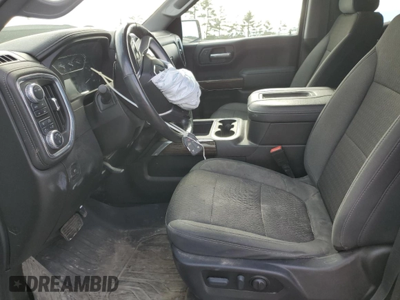 2021 GMC Sierra 1500 with VIN 1GTV9CET2MZ426001, listed as a Copart auction lot 80933594 with 109,076 mi miles and Salvage Title. Bid and sale history available at DreamBid. Image 7.