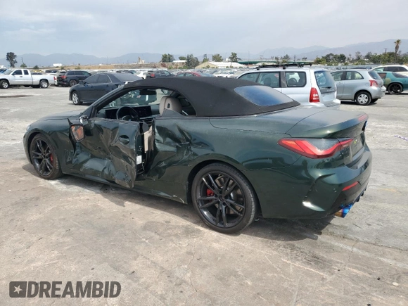 2024 BMW 4 Series M440i with VIN WBA53AT02RCN29473, listed as a Copart auction lot 72592014 with 4,930 mi miles and Salvage Title. Bid and sale history available at carsss.com. Image 2.