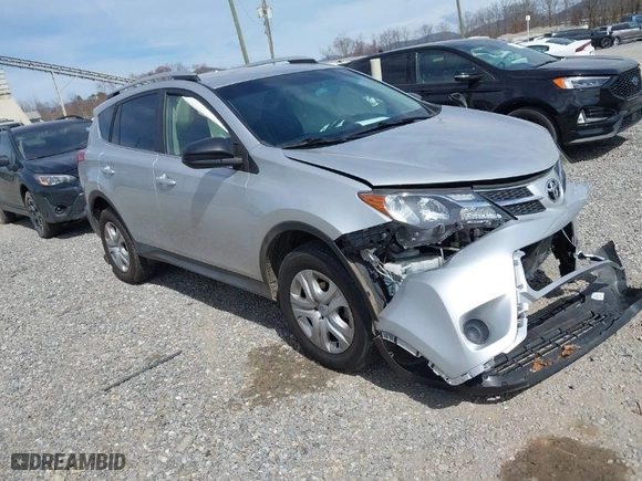 2014 Toyota RAV4 LE with VIN JTMBFREV9ED095397, listed as a IAAI auction lot 41866606 with 100,290 mi miles. Bid and sale history available at carsss.com. Image 1.