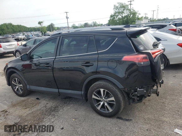 2018 Toyota RAV4 XLE with VIN 2T3WFREV3JW469307, listed as a Copart auction lot 57092295 with 47,639 mi miles and Salvage title. Bid and sale history available at DreamBid. Image 2.