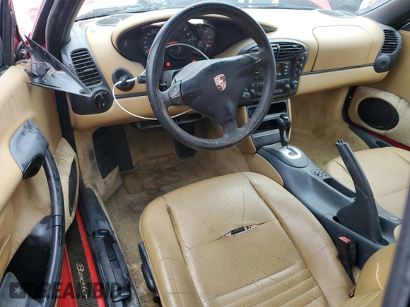 1999 Porsche Boxster z VIN WP0CA2981XU625007, wystawiony jako Copart lot #53751295 z przebiegiem 93 384 mil mil oraz Czysty tytuł • Clean title. Historia ofert i sprzedaży dostępna na DreamBid. Obrazek 8.