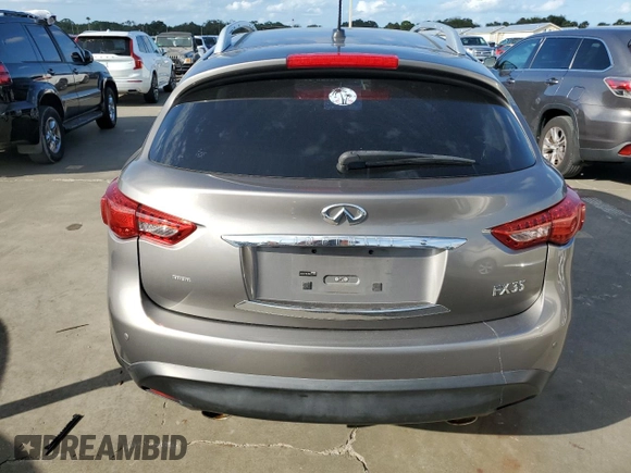 2011 Infiniti FX35 with VIN JN8AS1MU6BM711459, listed as a Copart auction lot 75117754 with 0 mi miles and Salvage Title. Bid and sale history available at carsss.com. Image 6.
