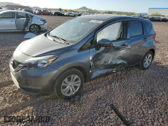 2019 Nissan Note SV with VIN 3N1CE2CPXKL360906, listed as a Copart auction lot 55136625 with 62,158 mi miles and Salvage Title. Bid and sale history available at DreamBid. Image 1.