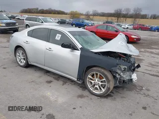 2014 Nissan Maxima SV with VIN 1N4AA5AP5EC460941, listed as a IAAI auction lot 40748781 with 130,872 mi miles and . Bid and sale history available at DreamBid. Image 1.