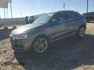 2018 Audi Q3 Premium Plus with VIN WA1HCCFS5JR030980, listed as a Copart auction lot 82238534 with 78,884 mi miles and Salvage Title. Bid and sale history available at carsss.com. Image 1.