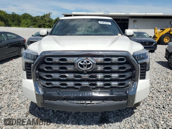 2023 Toyota Tundra Platinum with VIN 5TFNA5DB6PX097041, listed as a Copart auction lot 61903835 with 34,547 mi miles and Salvage title. Bid and sale history available at DreamBid. Image 5.