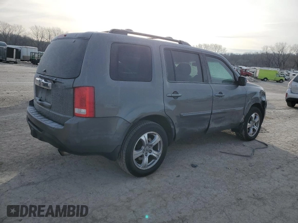 2013 Honda Pilot EX-L with VIN 5FNYF3H62DB005493, listed as a Copart auction lot 42238615 with 189,176 mi miles and Salvage title. Bid and sale history available at DreamBid. Image 3.