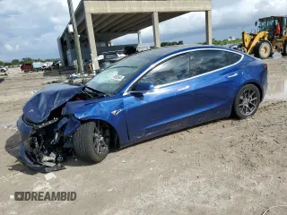 2020 Tesla Model 3 Standard Range Plus with VIN 5YJ3E1EA1LF611912, listed as a Copart auction lot 44428705 with 72,995 mi miles and Salvage Title. Bid and sale history available at DreamBid. Image 1.
