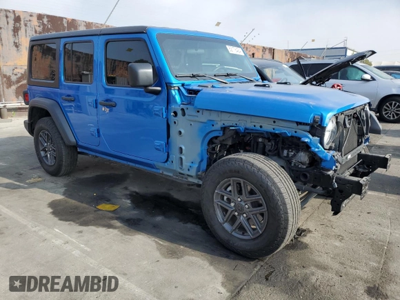 2023 Jeep Wrangler Sport Altitude with VIN 1C4HJXDN6PW541088, listed as a Copart auction lot 82178424 with 30,675 mi miles and Salvage Title. Bid and sale history available at DreamBid. Image 4.