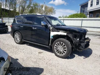 2015 Infiniti QX80 with VIN JN8AZ2NE2F9087208, listed as a Copart auction lot 54123784 with 67,962 mi miles and Salvage Title. Bid and sale history available at carsss.com. Image 4.