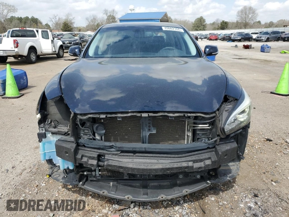 2019 Infiniti Q70 Luxe with VIN JN1BY1AR3KM585742, listed as a Copart auction lot 49002355 with 102,693 mi miles and Salvage Title. Bid and sale history available at DreamBid. Image 5.