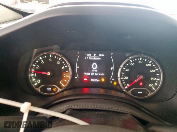 2017 Jeep Renegade Latitude z VIN ZACCJBBB5HPF26425, wystawiony jako Copart lot #57722135 z przebiegiem 59 225 mil mil oraz Czysty tytuł • Clean title. Historia ofert i sprzedaży dostępna na DreamBid. Obrazek 9.