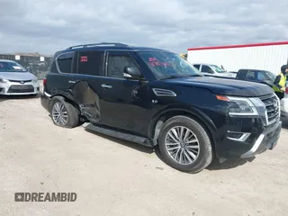 2022 Nissan Armada SL with VIN JN8AY2BAXN9390661, listed as a IAAI auction lot 41724683 with 48,968 mi miles. Bid and sale history available at carsss.com. Image 1.
