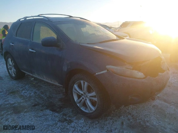 2009 Nissan Murano SL with VIN JN8AZ18W19W154448, listed as a IAAI auction lot 41396575 with 192,985 mi miles. Bid and sale history available at carsss.com. Image 1.