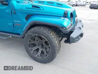 2020 Jeep Wrangler Unlimited Sahara with VIN 1C4HJXEN6LW231189, listed as a IAAI auction lot 41395059 with 59,399 mi miles. Bid and sale history available at carsss.com. Image 6.