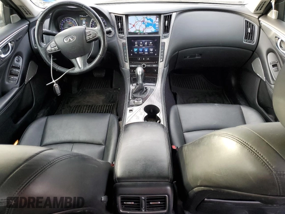 2017 Infiniti Q50 3.0t Signature Edition with VIN JN1EV7AR0HM836198, listed as a Copart auction lot 88823425 with 238,634 mi miles and Salvage Title. Bid and sale history available at carsss.com. Image 8.