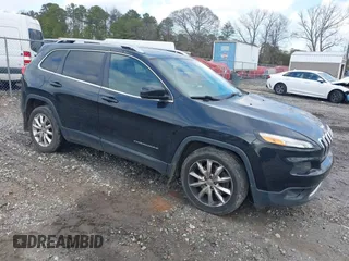 2014 Jeep Cherokee Limited with VIN 1C4PJLDB2EW173791, listed as a IAAI auction lot 41505223 with 167,848 mi miles. Bid and sale history available at carsss.com. Image 1.