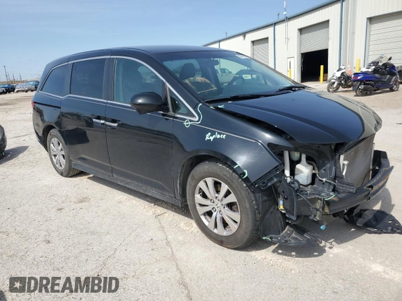 2016 Honda Odyssey SE with VIN 5FNRL5H35GB059759, listed as a Copart auction lot 50419465 with 151,196 mi miles and Salvage Title. Bid and sale history available at DreamBid. Image 4.