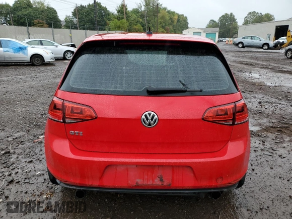 2016 Volkswagen Golf GTI S with VIN 3VW5T7AU0GM047041, listed as a Copart auction lot 72923144 with 81,554 mi miles and Salvage Title. Bid and sale history available at carsss.com. Image 6.