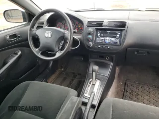 2005 Honda Civic LX with VIN 1HGEM22515L068975, listed as a Copart auction lot 52055435 with 206,058 mi miles and Salvage Title. Bid and sale history available at DreamBid. Image 8.