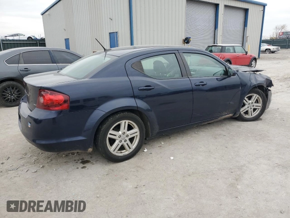 2014 Dodge Avenger SXT with VIN 1C3CDZCB4EN163493, listed as a Copart auction lot 82009014 with 103,428 mi miles and Salvage title. Bid and sale history available at DreamBid. Image 3.