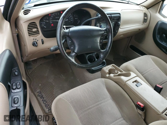 2000 Ford Ranger XLT with VIN 1FTZR15X7YPB39800, listed as a Copart auction lot 55661405 with 228,926 mi miles and Salvage title. Bid and sale history available at DreamBid. Image 8.