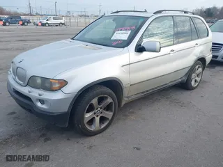 2006 BMW X5 4.4i with VIN 5UXFB53516LV22960, listed as a IAAI auction lot 41490908 with 281,285 mi miles. Bid and sale history available at carsss.com. Image 2.
