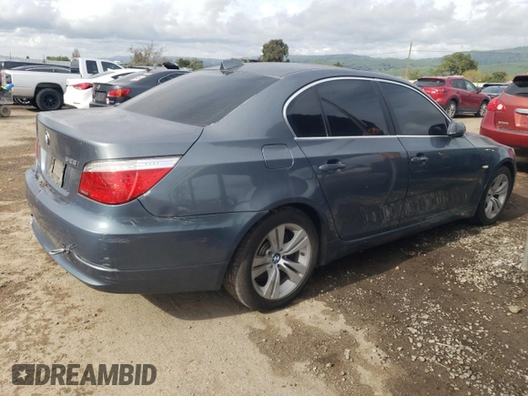 2010 BMW 5 Series 528i with VIN WBANU5C58AC128675, listed as a Copart auction lot 49056904 with 147,410 mi miles and Clean Title. Bid and sale history available at carsss.com. Image 3.