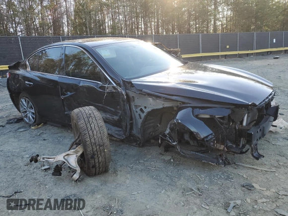 2016 Infiniti Q50 2.0t Premium with VIN JN1CV7AR3GM253517, listed as a Copart auction lot 49679935 with 100,160 mi miles and Salvage Title. Bid and sale history available at carsss.com. Image 4.