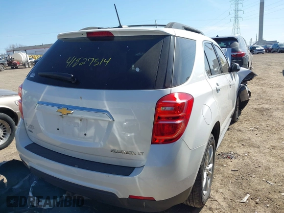 2016 Chevrolet Equinox LT with VIN 2GNFLFEK9G6152561, listed as a IAAI auction lot 41827514 with 120,848 mi miles and . Bid and sale history available at carsss.com. Image 4.