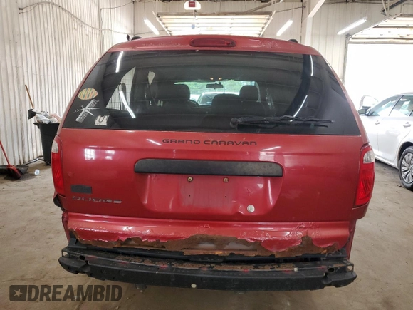 2007 Dodge Grand Caravan SE z VIN 1D4GP24R97B187092, wystawiony jako Copart lot #55498385 z przebiegiem 248 645 mil mil oraz Szkoda całkowita • Salvage title. Historia ofert i sprzedaży dostępna na DreamBid. Obrazek 6.