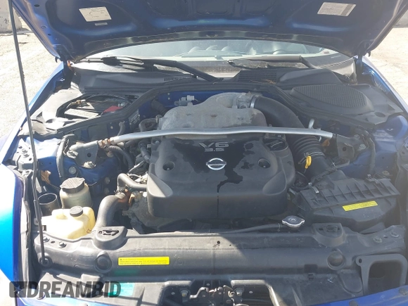 2005 Nissan 350Z Touring with VIN JN1AZ34DX5M601251, listed as a IAAI auction lot 41762746 with 108,855 mi miles. Bid and sale history available at carsss.com. Image 10.