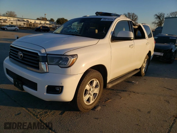 2018 Toyota Sequoia SR5 with VIN 5TDBY5G19JS159062, listed as a Copart auction lot 88818325 with 60,623 mi miles and Salvage Title. Bid and sale history available at carsss.com. Image 1.