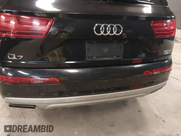 2017 Audi Q7 Premium with VIN WA1AAAF78HD045858, listed as a IAAI auction lot 42315980 with 66,523 mi miles and . Bid and sale history available at DreamBid. Image 18.