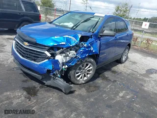 2019 Chevrolet Equinox LS with VIN 3GNAXHEV2KS521825, listed as a IAAI auction lot 41761311 with 117,207 mi miles. Bid and sale history available at carsss.com. Image 2.