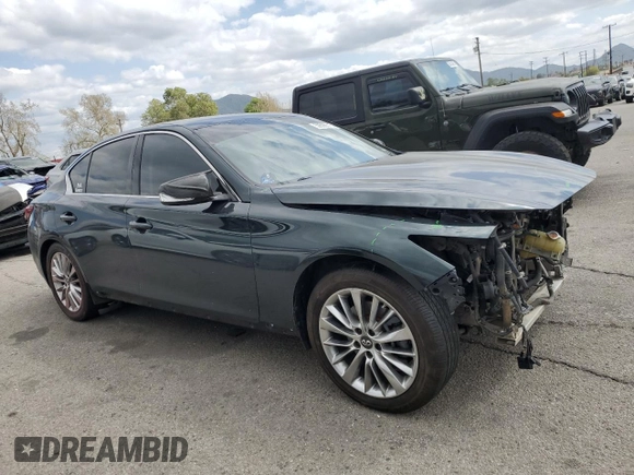 2019 Infiniti Q50 3.0t LUXE with VIN JN1EV7AP3KM516931, listed as a Copart auction lot 50598515 with 102,771 mi miles and Salvage Title. Bid and sale history available at carsss.com. Image 4.