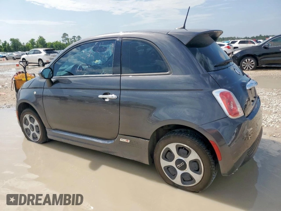 2017 FIAT 500e with VIN 3C3CFFGE2HT575834, listed as a Copart auction lot 59635625 with 41,405 mi miles and Clean title. Bid and sale history available at DreamBid. Image 2.