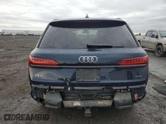 2023 Audi Q7 Premium Plus with VIN WA1LCBF72PD029226, listed as a Copart auction lot 49309715 with Not provided miles and Salvage title. Bid and sale history available at DreamBid. Image 6.
