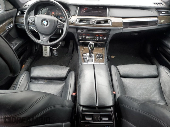 2015 BMW 7 Series 750i xDrive with VIN WBAYB6C56FD965841, listed as a Copart auction lot 48748145 with 102,305 mi miles and Salvage Title. Bid and sale history available at carsss.com. Image 8.