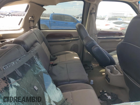 2005 Ford Excursion Eddie Bauer с VIN 1FMSU45P95EC33892, выставлен на аукционе Copart как лот 88871715 с пробегом Не указан миль и Списание • Salvage title. История ставок и продаж доступна на DreamBid. Изображение 12.