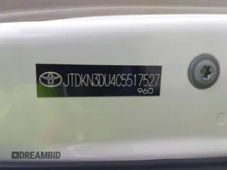 2012 Toyota Prius One z VIN JTDKN3DU4C5517527, wystawiony jako IAAI lot #41730738 z przebiegiem 146 069 mil mil oraz . Historia ofert i sprzedaży dostępna na DreamBid. Obrazek 9.