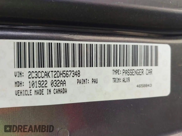 2013 Chrysler 300 C with VIN 2C3CCAKT2DH567348, listed as a IAAI auction lot 41909284 with 110,710 mi miles and . Bid and sale history available at DreamBid. Image 9.